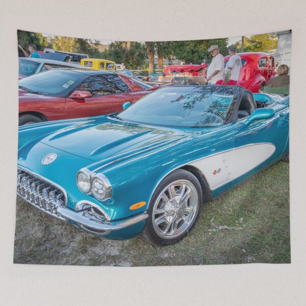 Item preview, 1959 Blue & White Chevy Corvette Convertible X121 designed and sold by RichFrancoCars.
