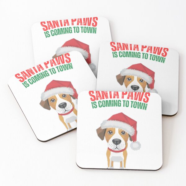 Item preview, Cute Christmas Dog/Santa Paws is Coming to Town/Christmas Dog designed and sold by RadiantRoost.