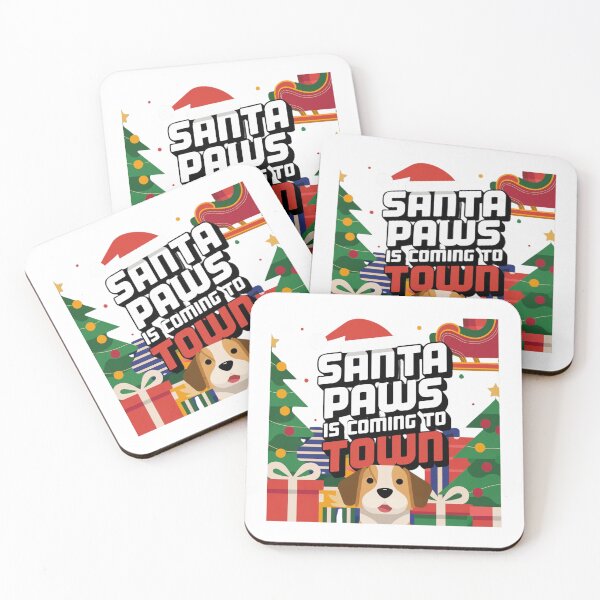 Item preview,  Cute Christmas Dog/Santa Paws is Coming to Town/Christmas Dog designed and sold by RadiantRoost.