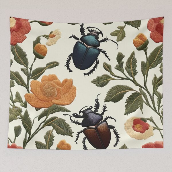 Item preview, Beetle Among Flowers designed and sold by Ciervo Primavera.