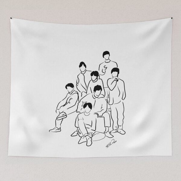 Item preview, Korean boys group 2 bw designed and sold by LojaKeliPaes.