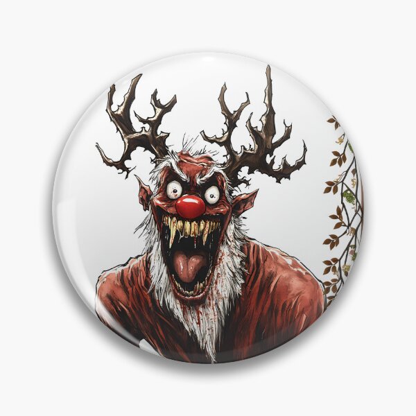 Item preview, Dibujos animados sangrientos de Navidad con el terror de Rudolph designed and sold by SkullTroops.