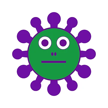 Artwork thumbnail, Cartoon Microbe  by Rachel the Artist 