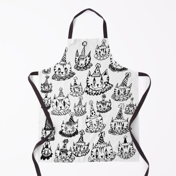 Item preview, Greyscale Carnival Circus Jester Clown Kitty Cats designed and sold by KayTurtless.