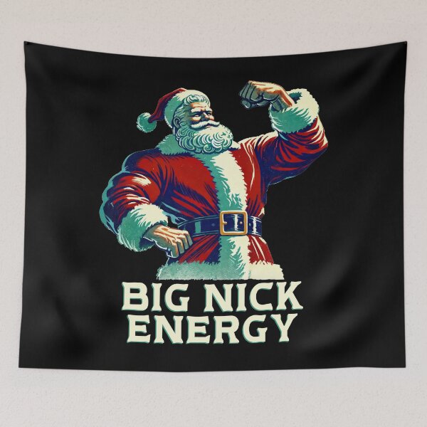 Item preview, Strong Santa Big Nick Energy Christmas Fitness Funny designed and sold by Victor Shadehorn.