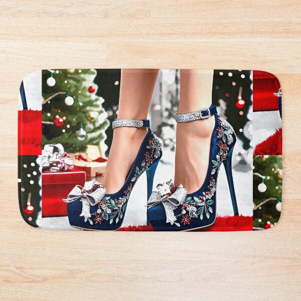 Item preview, PLATFORM RHINESTONE BOW HEELS PARTY FESTIVE HOLIDAY ART designed and sold by Arts4U.