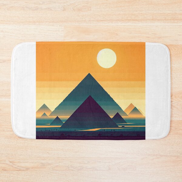 Item preview, Great Pyramids of Giza Minimalism Art Style designed and sold by artofuniverse.