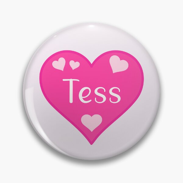 Item preview, Tess Name Pink Heart  designed and sold by Jeallan Designs.