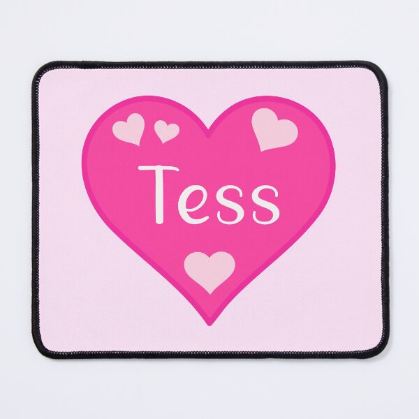 Item preview, Tess Name Pink Heart  designed and sold by Jeallan Designs.