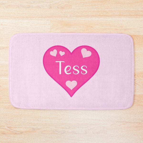 Item preview, Tess Name Pink Heart  designed and sold by Jeallan Designs.