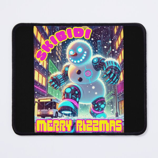 Item preview, Skibidi Merry Rizzmas Cyber Snowman Holiday Rizz Christmas designed and sold by Victor Shadehorn.