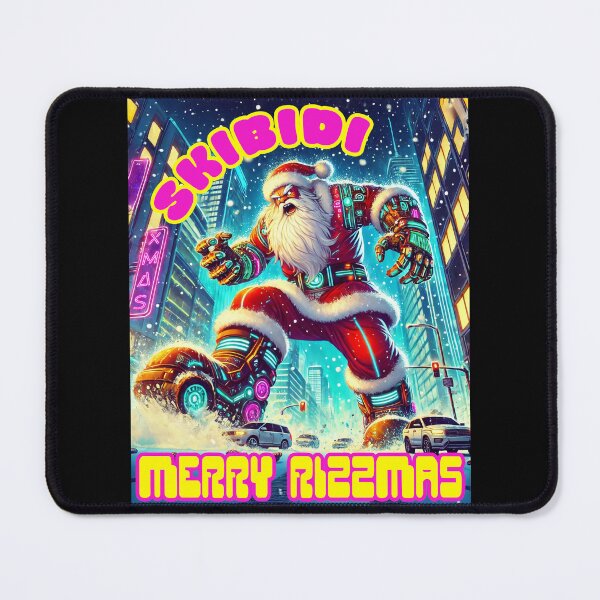 Item preview, Skibidi Merry Rizzmas Cyber Santa Christmas Holiday Rizz designed and sold by Victor Shadehorn.