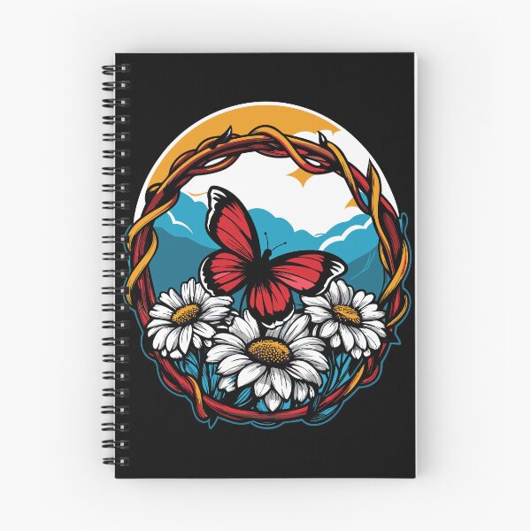 Item preview, Floral Wreath with Butterfly designed and sold by luuuMerch.