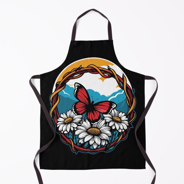 Item preview, Floral Wreath with Butterfly designed and sold by luuuMerch.