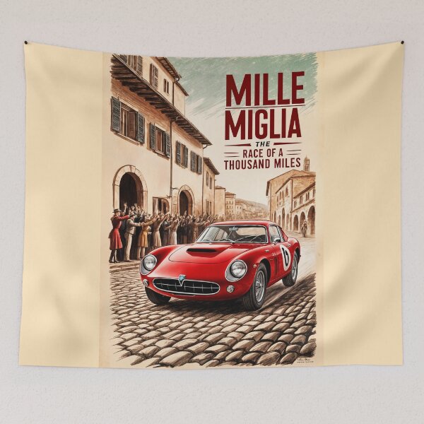 Item preview, Mille Miglia Poster: A Vintage Racing Legend designed and sold by Ceemko's Vintage Corner.