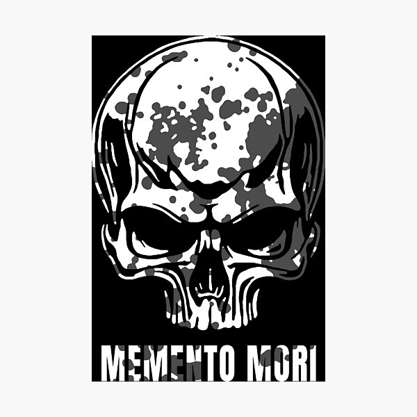 Artikel-Vorschau von Memento Mori Skull, designt und verkauft von einmal-art.