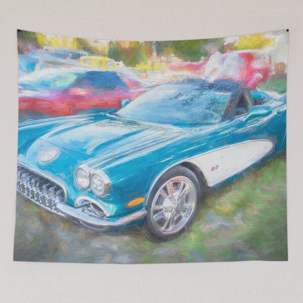 Item preview, 1959 Blue & White Chevy Corvette Convertible X123 designed and sold by RichFrancoCars.