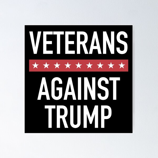 Item preview, Veterans Against Trump designed and sold by thepixelgarden.