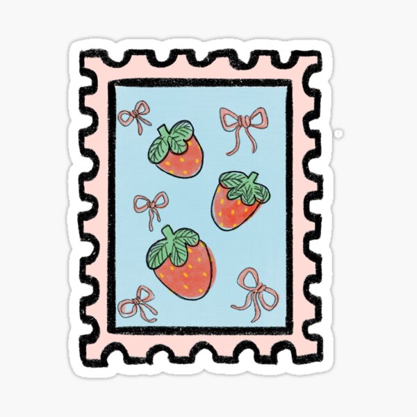 Item preview, Cute strawberries with bows designed and sold by hightheredalila.