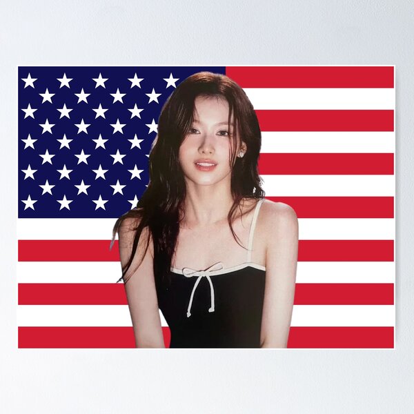 Artikel-Vorschau von Kpop Sana Twice USA Flagge Lustiger Kpop, designt und verkauft von StarBunnyDesign.