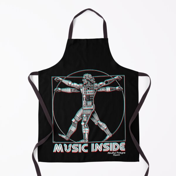 Item preview, Vitruvian Techno Music Producer | Music Inside| Leonardo Da Vinci Vitruvian Man | Chromadrift Anaglyph Brutalism Monochrome Power Illustration | Perfect Mindfulness Gift designed and sold by Psyberspace.