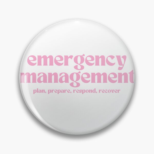 Item preview, emergency management: plan, prepare, respond, recover (pink) designed and sold by MitigationZone.