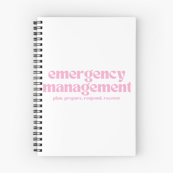 Item preview, emergency management: plan, prepare, respond, recover (pink) designed and sold by MitigationZone.