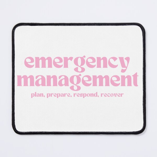 Item preview, emergency management: plan, prepare, respond, recover (pink) designed and sold by MitigationZone.