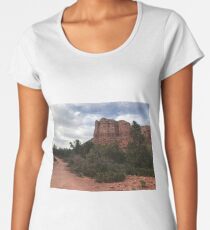 Cliff face outside Sedona Women's Premium T-Shirt