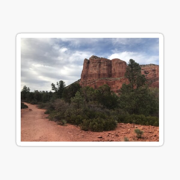 Cliff face outside Sedona Sticker