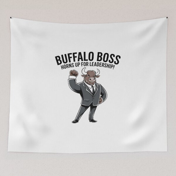 Item preview, Buffalo Boss horns up designed and sold by bukajart.