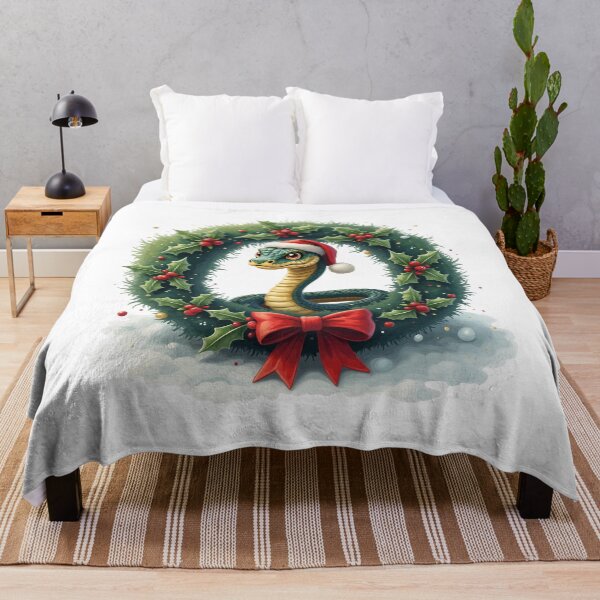 Item preview, snake christmas designed and sold by Krasnovaovaova.