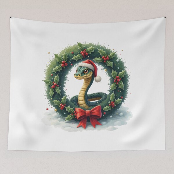 Item preview, snake christmas designed and sold by Krasnovaovaova.