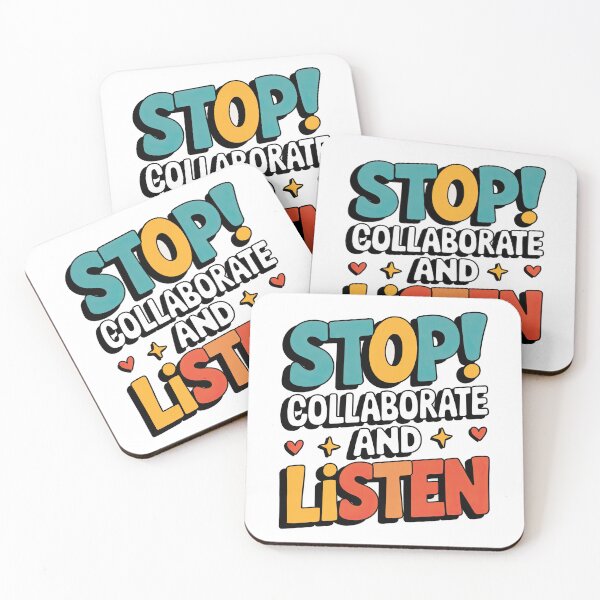 Item preview, stop collaborate  designed and sold by Ismartista.