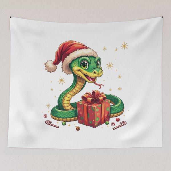 Item preview, snake christmas designed and sold by Krasnovaovaova.