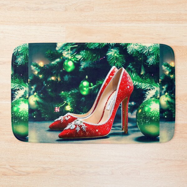 Item preview, GLITTER SPARKLY RED HIGH HEELS PUMPS FESTIVE CHRISTMAS HOLIDAY PARTY designed and sold by Arts4U.