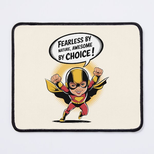 Item preview, Fearless by Nature, Awesome by Choice - Kids Empowerment Design designed and sold by MolonasDesigns.