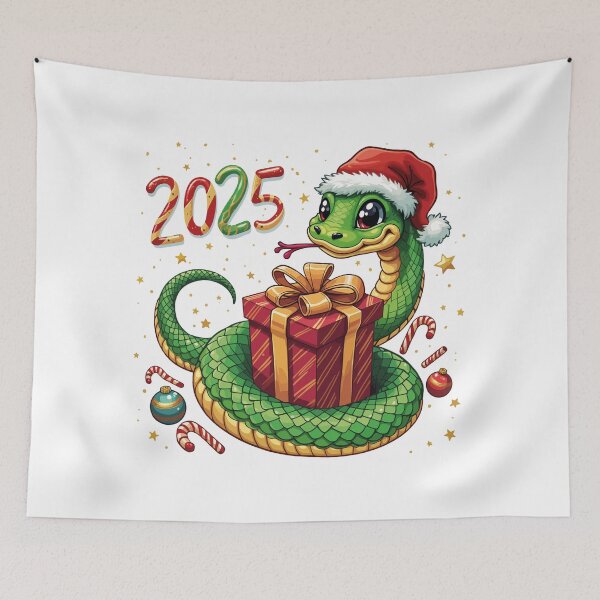 Item preview, snake christmas designed and sold by Krasnovaovaova.
