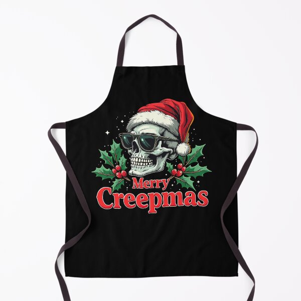 Item preview, Merry Creepmas: Skull in Sunglasses Funny Horror Christmas designed and sold by SpookshowDesign.