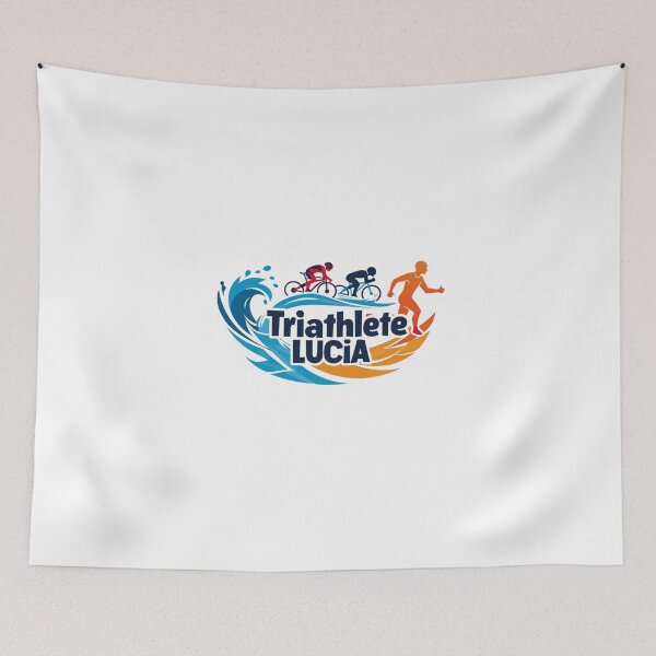 Item preview, Dynamic Triathlete Lucia - Swim, Bike, Run designed and sold by Triathlongram.