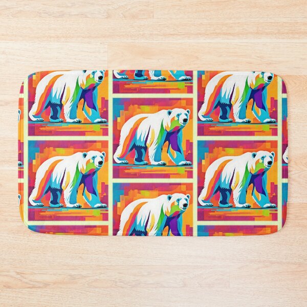Item preview, Vibrant Polar Bear designed and sold by Health And Fitness Posts e-Store.