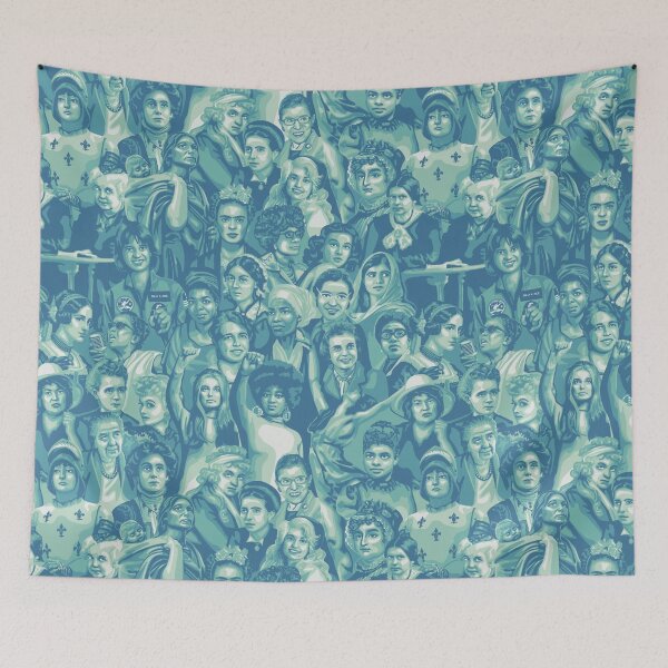 Item preview, Celebration of Women's History in Shades of Teal designed and sold by Unhinged Heather.