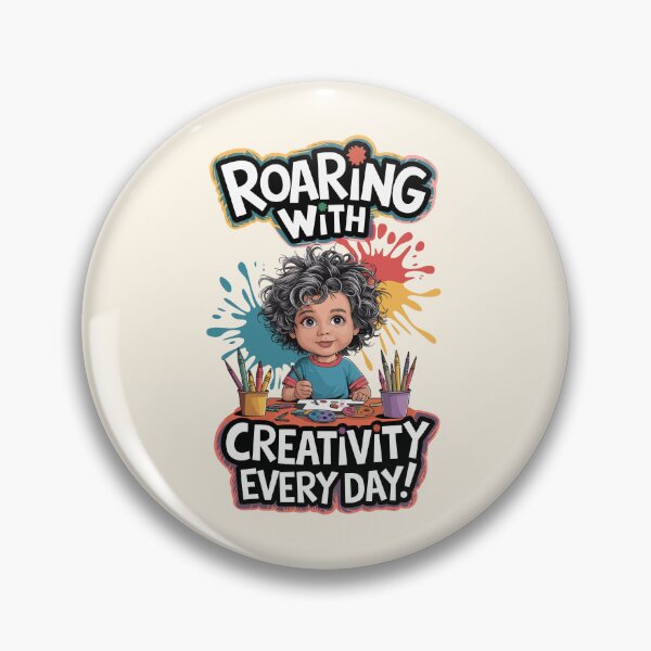Item preview, Roaring with Creativity Every Day - Artistic Kids Design designed and sold by MolonasDesigns.