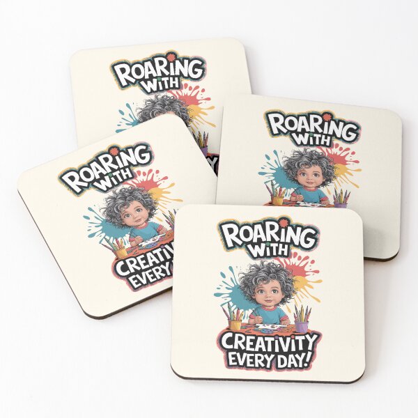 Item preview, Roaring with Creativity Every Day - Artistic Kids Design designed and sold by MolonasDesigns.
