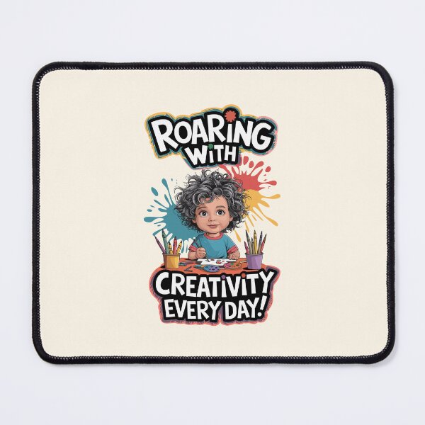 Item preview, Roaring with Creativity Every Day - Artistic Kids Design designed and sold by MolonasDesigns.