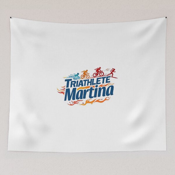 Item preview, Dynamic Triathlete Martina - Swim, Bike, Run designed and sold by Triathlongram.