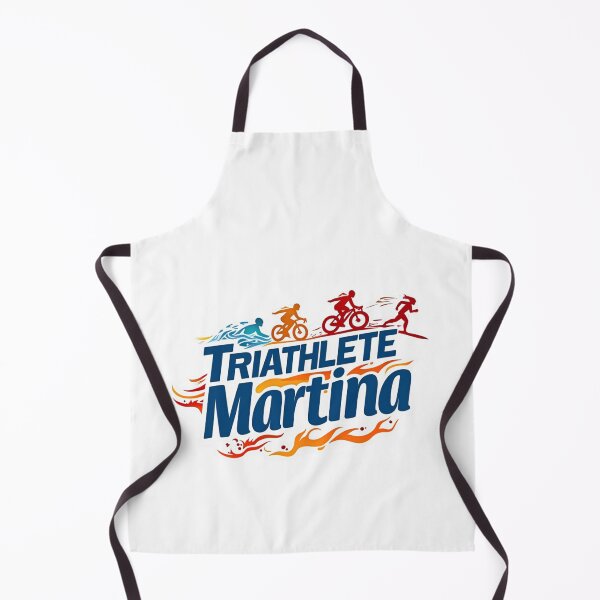 Artikelvorschau, Dynamische Triathletin Martina - Schwimmen, Radfahren, Laufen entworfen und verkauft von Triathlongram.
