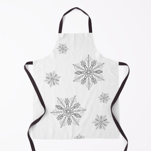 Item preview, Futuristic, minimalist circuit diagram SNOWFLAKES 2 designed and sold by I-RDesign.