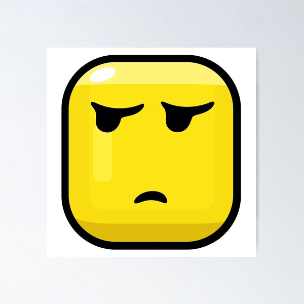 Item preview, Roblox Head Emoji Video Game Design  designed and sold by Gamify Store.