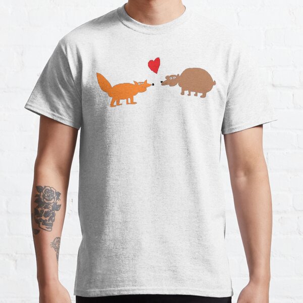 Fox and Bear in Love Classic T-Shirt